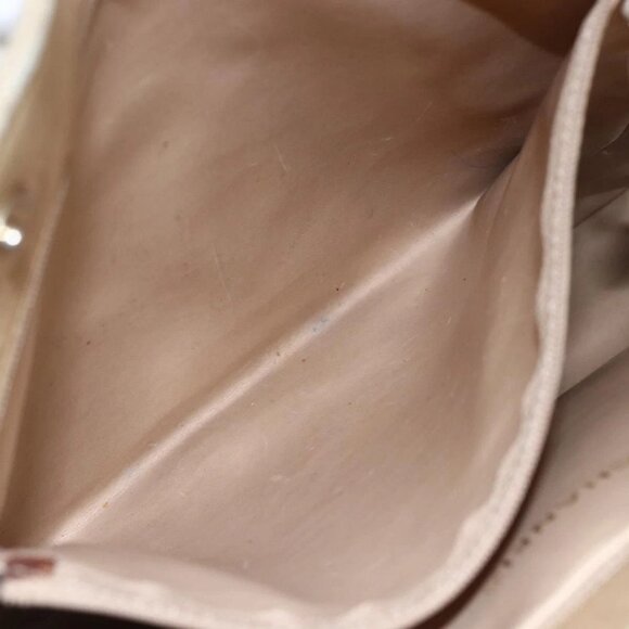 CHANEL Shoulder Bag Leather Beige Gold CC Auth - Picture 14 of 16